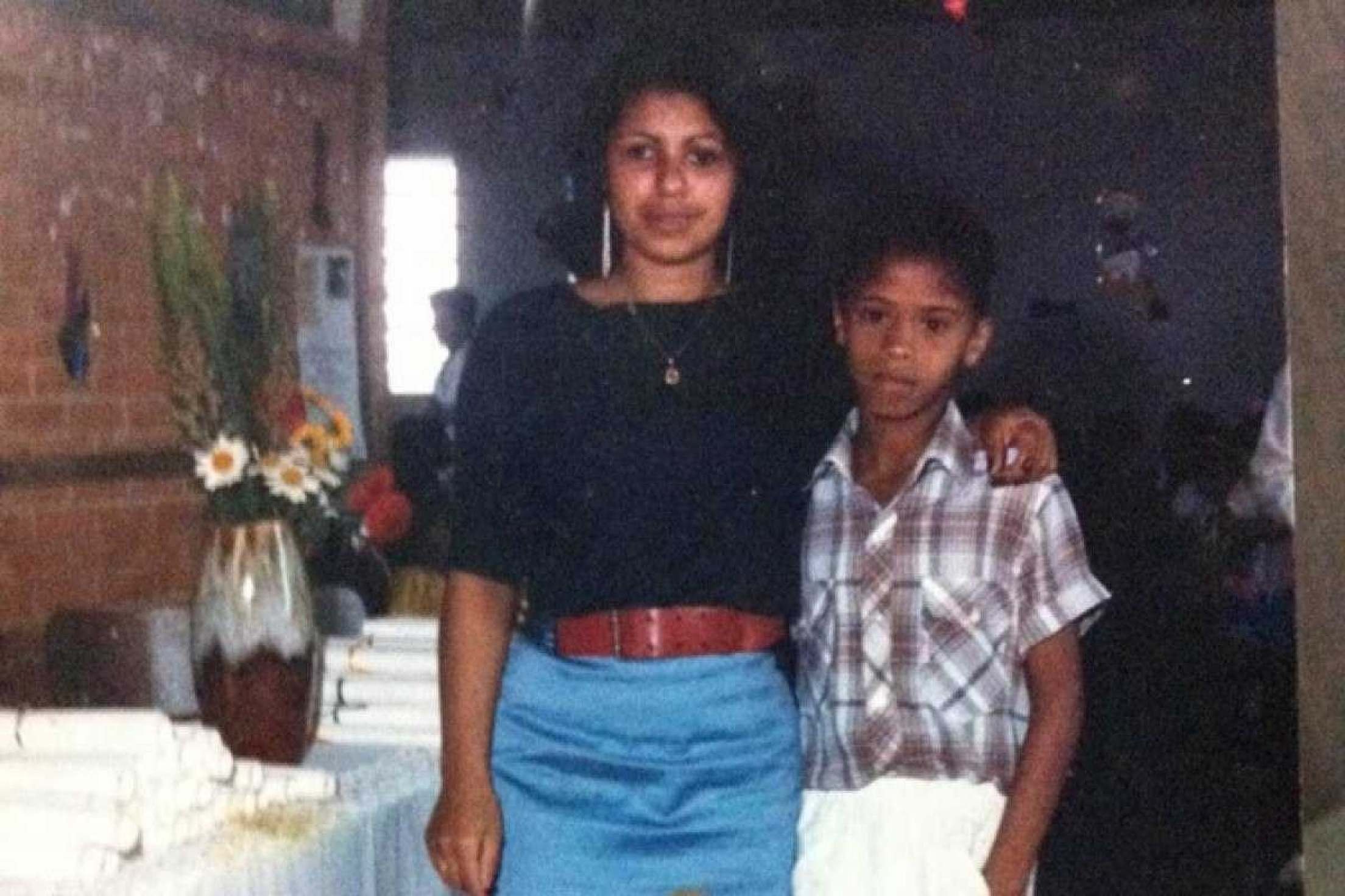 Com a professora da 4ª série, em Valparaíso