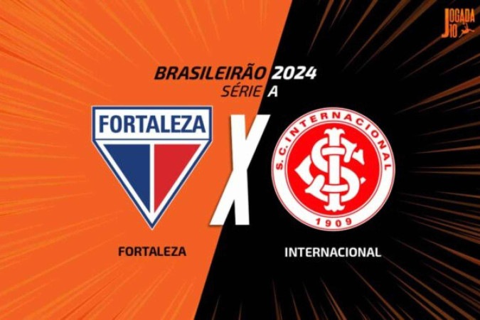 Internacional e Fortaleza se enfrentam pela 38ª rodada do Campeonato Brasileiro -  (crédito: Foto: Arte / Jogada10)