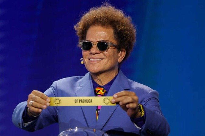 Britto chamou a atenção no sorteio da Fifa - (crédito: Foto: Brennan Asplen/Getty Images) Britto chamou a atenção no sorteio da Fifa - (crédito: Foto: Brennan Asplen/Getty Images)