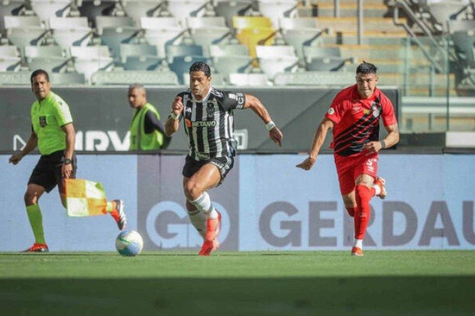 Hulk recordou que Galo teve o maior números de jogos de um clube na temporada - (crédito: Foto: Pedro Souza/Atlético) Hulk recordou que Galo teve o maior números de jogos de um clube na temporada - (crédito: Foto: Pedro Souza/Atlético)
