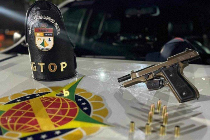 O crime ocorreu por volta de 3h20 da madrugada deste domingo (8/12) - (crédito: PMDF/Divulgação ) O crime ocorreu por volta de 3h20 da madrugada deste domingo (8/12) - (crédito: PMDF/Divulgação )
