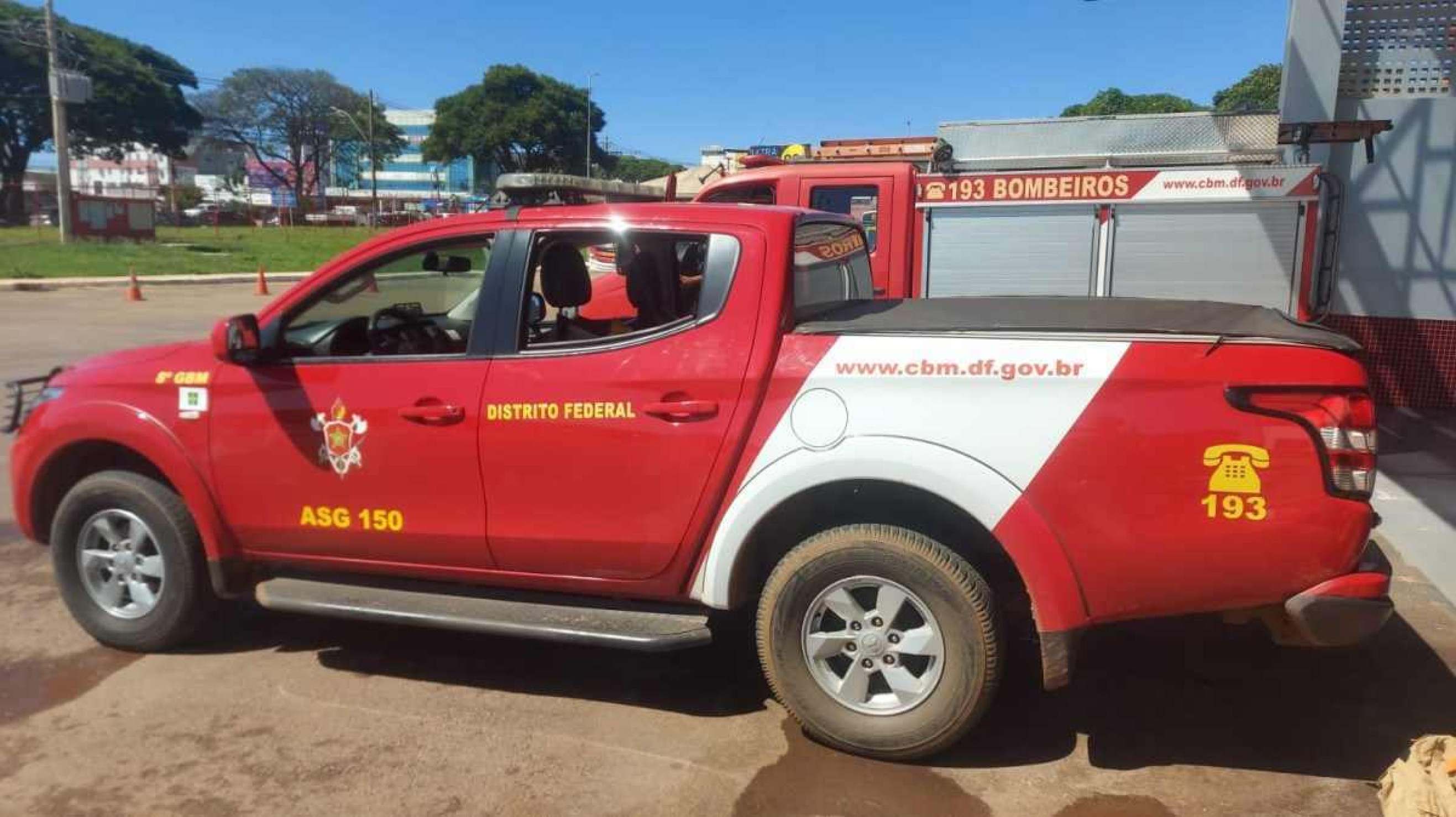 Viatura do CBMDF é furtada durante atendimento em Samambaia