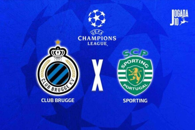 Sporting visita o Brugge e se vencer volta ao G8 da Champions. Belgas lutam pela reação -  (crédito: Foto: Arte Jogada10)