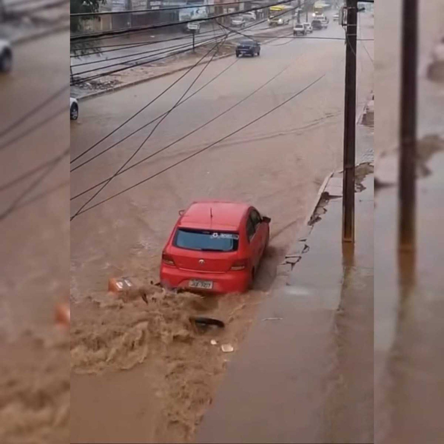 Forte chuva causa estragos no Trecho 3 do Sol Nascente