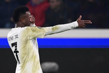 Vinícius Júnior fez o segundo gol da vitória que deu maior tranquilidade ao Real Madrid na Liga dos Campeões       -  (crédito: AFP)