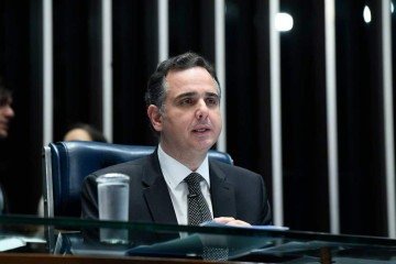 'Eu jamais vou me render ao radicalismo', disse o senador Rodrigo Pacheco -  (crédito: Marcos Oliveira/Agência Senado)