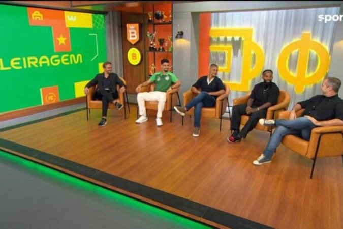 Atração do SporTV era apresentada pelos ex-jogadores Caio Ribeiro e Roger Flores - (crédito: Foto: Reprodução / Twitter Sportv) Atração do SporTV era apresentada pelos ex-jogadores Caio Ribeiro e Roger Flores - (crédito: Foto: Reprodução / Twitter Sportv)