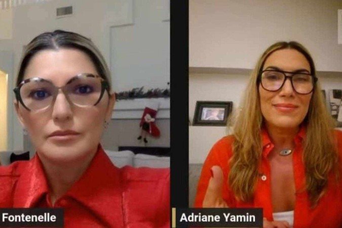 Adriane Yamin em entrevista ao canal Na Lata com Fontenelle, onde esclareceu polêmicas sobre sua história com Ayrton Senna. Créditos: Reprodução YouTube Canal Na Lata com Fontenelle.
- (crédito: Reprodução Youtube) Adriane Yamin em entrevista ao canal Na Lata com Fontenelle, onde esclareceu polêmicas sobre sua história com Ayrton Senna. Créditos: Reprodução YouTube Canal Na Lata com Fontenelle.
- (crédito: Reprodução Youtube)