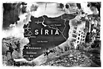 Potências estrangeiras há muito se digladiam na Síria, seja por posições militares estratégicas, como o Porto de Tartus, ocupado pela Rússia desde 1971, seja por recursos naturais e rotas comerciais -  (crédito: Maurenilson Freire)