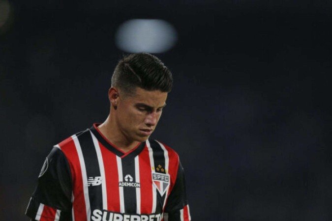 São Paulo usa James Rodríguez como exemplo para contratar um meia -  (crédito: Foto: Guilherme Veiga/SPFC)