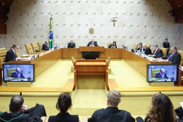 Votaram a favor da incidência do impostos os ministros Gilmar Mendes, Flávio Dino, Luís Roberto Barroso, Alexandre de Moraes, Cristiano Zanin e Cármen Lúcia -  (crédito: Antonio Augusto/STF)