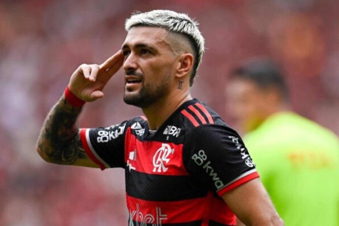 Arrascaeta Ã© um dos destaques da equipe do Flamengo -  (crédito: Foto: Marcelo Cortes / CRF)