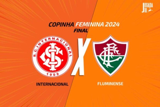 Internacional x Fluminense, pela final da Copinha feminina 2024 -  (crédito: Foto: Arte/Jogada10)