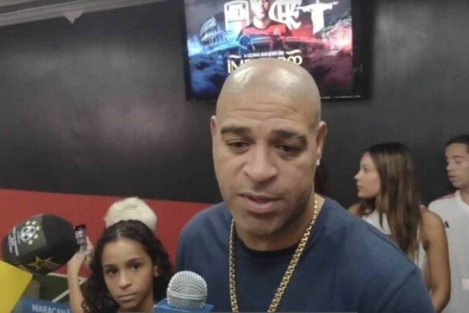 Adriano em entrevista antes de despedida - (crédito: Foto: Reprodução) Adriano em entrevista antes de despedida - (crédito: Foto: Reprodução)