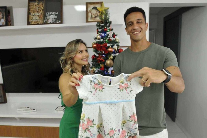 Débora e Matheus casaram-se este ano e estão esperando o nascimento da primeira filha -  (crédito: Minervino Júnior/CB/D.A.Press)