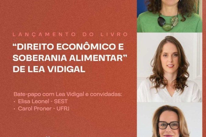 No evento também haverá um bate papo com Carol Proner (UFRJ) e Elisa Leonel (SEST) e sessão de autógrafos
 -  (crédito: Divulgação)