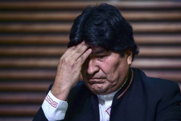 Evo Morales, presidente entre 2010 e 2015, teria se relacionado e engravidado garota de 15 anos  -  (crédito: Ronaldo Schmeidt/AFP)