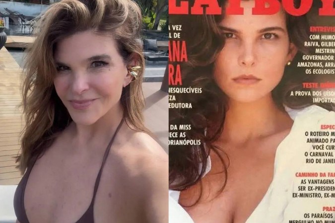 Em entrevista ao Splash, do UOL, a atriz, que estrelou um ensaio para a revista masculina em meados de 1992, detalhou como foram os bastidores para a publicação -  (crédito: Reprodução/Instagram - Playboy)