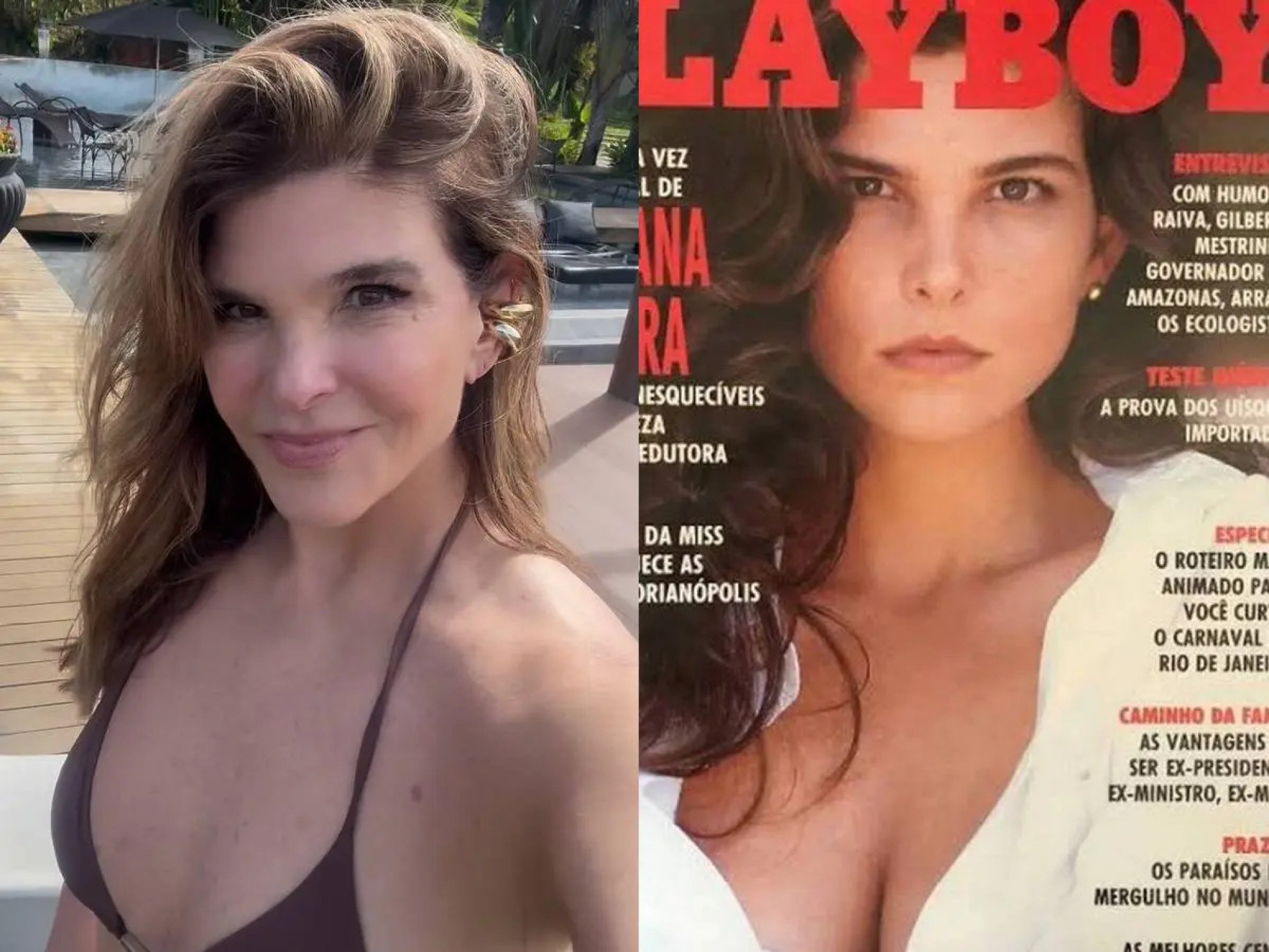 Cristiana Oliveira: confira fotos raras do ensaio da atriz nua na Playboy