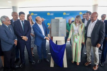 Ibaneis elogiou trabalho da PCDF em evento de inauguração das novas sedes do IML e IPDNA -  (crédito: Foto: Renato Alves/Agência Brasília.)