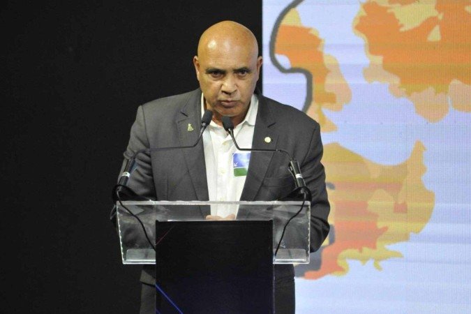  2024. CB Debate: Entre os eixos do DF - Fundo constitucional do Distrito Federal' Na Foto Wellington Luiz, presidente da Camara Legislativa do DF.