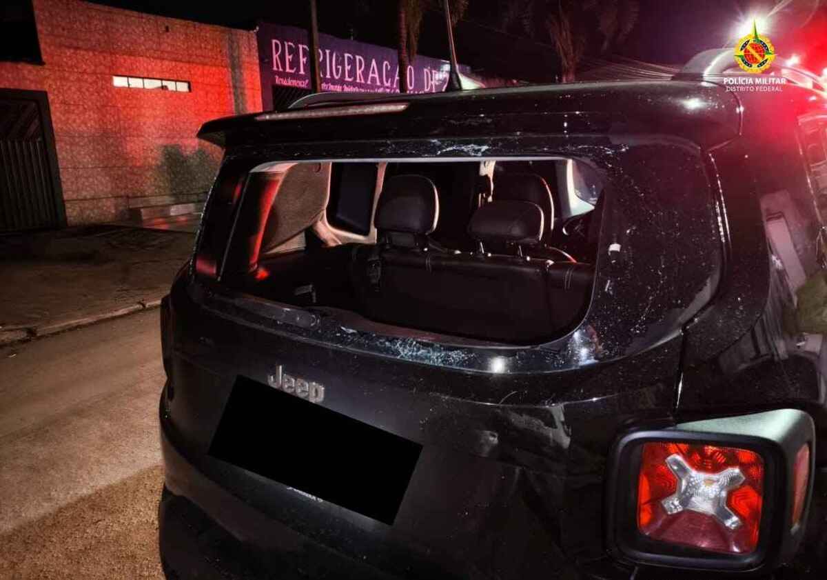 Homem é preso por tentativa de feminicidio após atropelar a esposta de propósito no DF -  (crédito: Divulgação/PMDF)