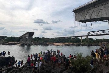 Ponte de Estreito, que liga o Tocantins ao Maranhão -  (crédito:  Reprodução/Redes sociais)