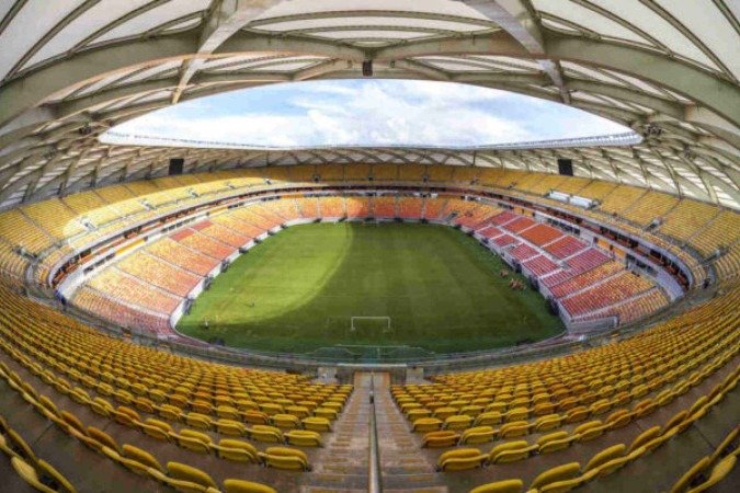 Arena da Amazônia deve ser o placo do duelo entre Vasco e Madureira pelo Carioca 2025 - (crédito: Foto: José Zamith / Governo do Brasil / Portal da Copa) Arena da Amazônia deve ser o placo do duelo entre Vasco e Madureira pelo Carioca 2025 - (crédito: Foto: José Zamith / Governo do Brasil / Portal da Copa)