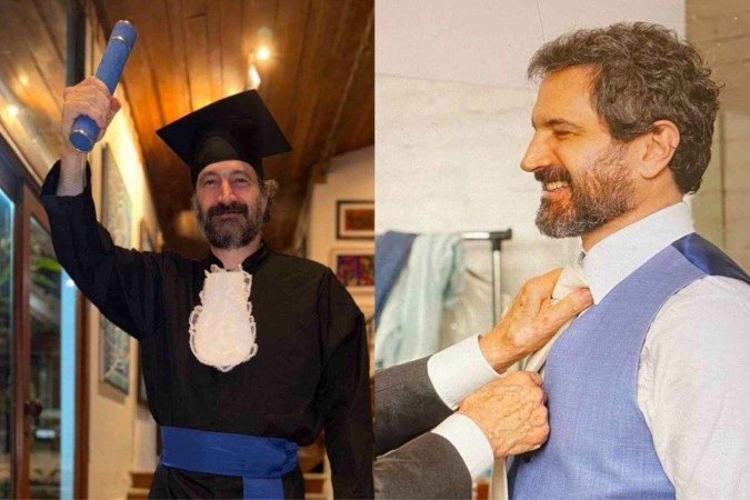 Ator Caco Ciocler em postagens do instagram - (crédito: Reprodução: Instagram) Ator Caco Ciocler em postagens do instagram - (crédito: Reprodução: Instagram)
