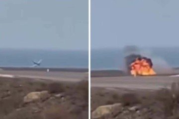 Avião brasileiro cai com 67 pessoas - Dailymotion/reprodução