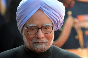 Ex-primeiro ministro da Índia, Manmohan Singh morreu nesta sexta-feira (26/12), aos 92 anos
 -  (crédito: RAVEENDRAN / AFP)