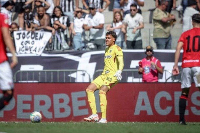 Matheus Mendes pode trocar o Atlético pelo América-MG -  (crédito: Foto: Pedro Souza/Atlético)