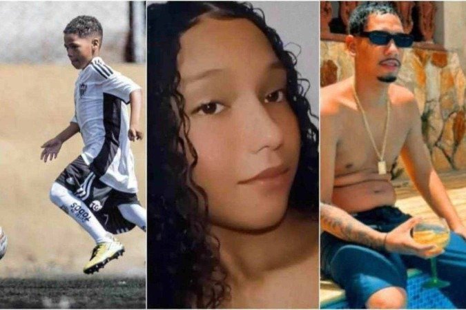 Heitor Felipe, Laysa Emanuele e Felipe Moreira Lima morreram durante festa de aniversário