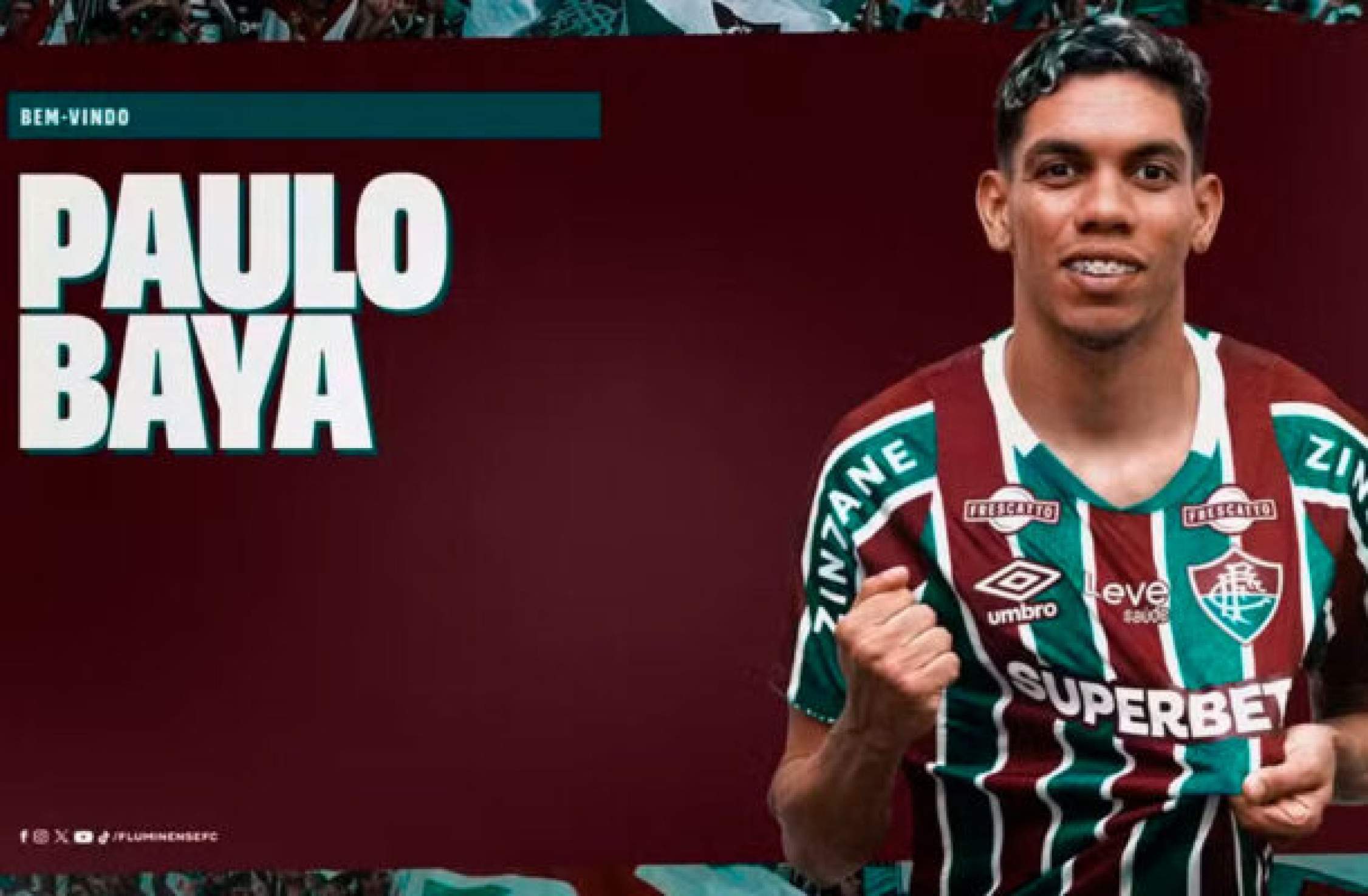 Paulo Baya é mais um reforço do Fluminense parta a temporada 2025 -  (crédito: Foto: Divulgação / Fluminense)