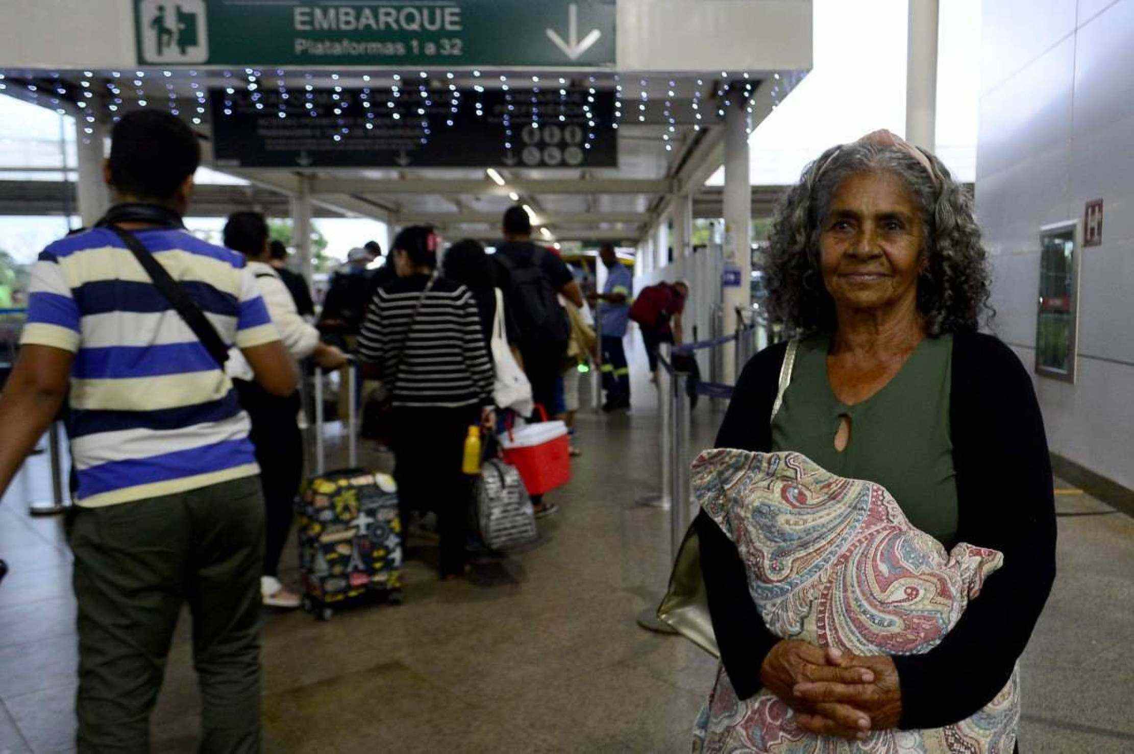 A aposentada Maria Amélia da Silva, que viajava entre Brasília e Bahia para visitar seus filhos