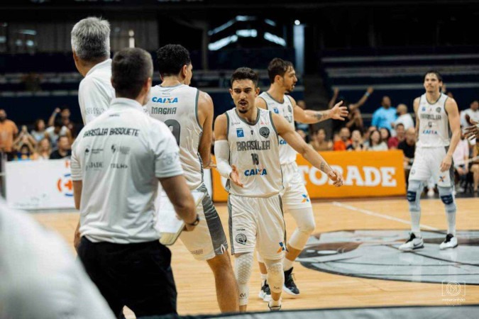 Brasília encerra 2024 recebendo o Bauru no Nilson Nelson, neste domingo (29/12) -  (crédito: Matheus Maranhão/Brasília Basquete)