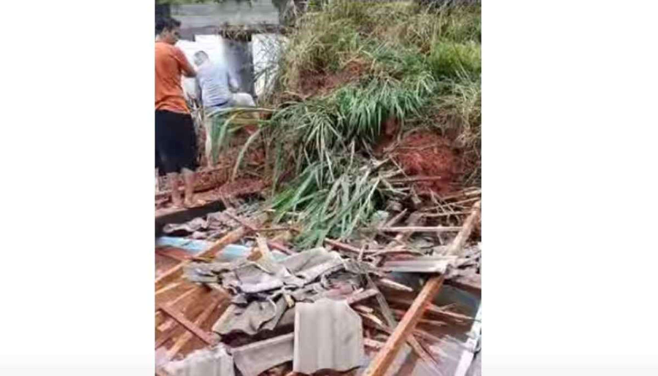 Deslizamento de terra em Taubaté, em São Paulo, deixa quatro soterrados