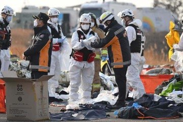 Acidente aéreo na Coreia do Sul deixa 177 mortos; duas pessoas sobreviveram