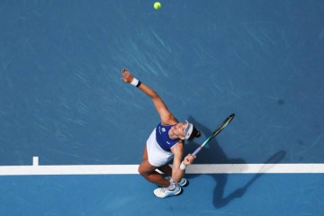 Tenista Beatriz Haddad Maia no United Cup tennis -  (crédito: COLIN MURTY / AFP)