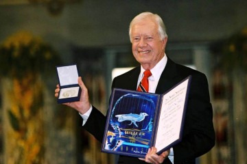  Morre Jimmy Carter, ganhador do Nobel da Paz e entusiasta dos esportes -  (crédito:  AFP)