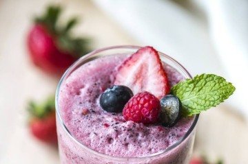 Smoothies podem ser feitos com diversos tipos de frutas 