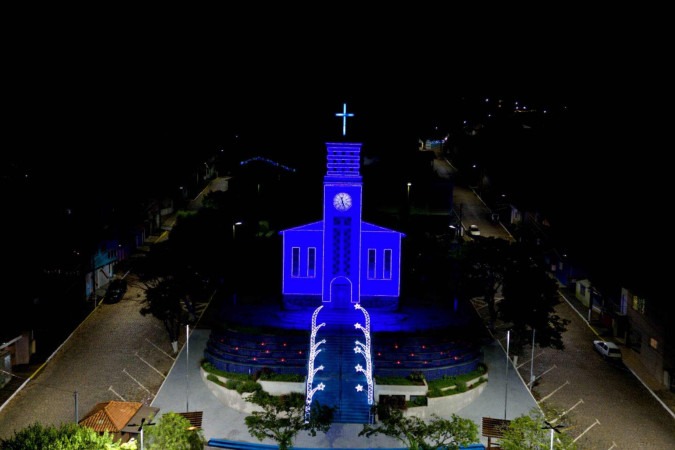 Em Gonçalves, sul de Minas, Natal Por Várias Mãos ilumina a cidade com trabalhos manuais, valorizando o espírito colaborativo -  (crédito: Uai Turismo)