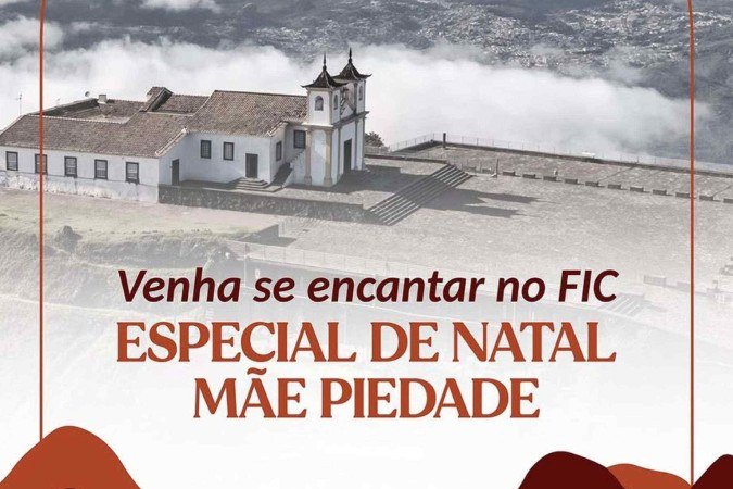 Santuário Nossa Senhora da Piedade recebe 14 Bis e outros artistas neste domingo 22/12 - (crédito: Uai Turismo) Santuário Nossa Senhora da Piedade recebe 14 Bis e outros artistas neste domingo 22/12 - (crédito: Uai Turismo)
