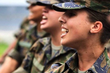 A meta é que as mulheres integrem 20% dos militares das Forças Armadas -  (crédito: Divulgação / Ministério da Defesa)