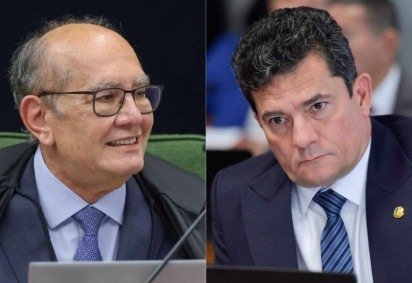 Gilmar Mendes para Sergio Moro: “Aprendendo algo no Senado?” -  (crédito: Platobr)