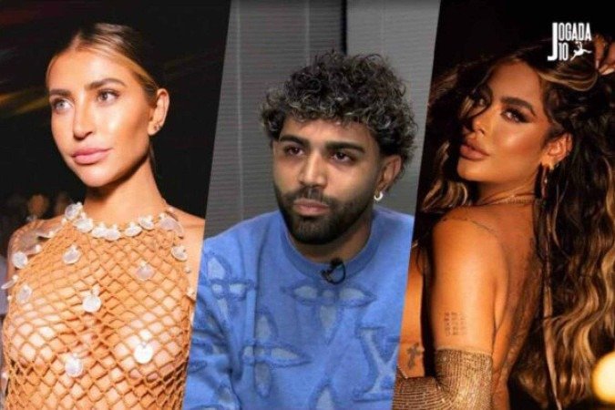 Rafaella postou foto em que está aos beijos com Gabigol -  (crédito:  Marcelo Caitano)