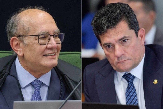 Gilmar Mendes para Sergio Moro: “Aprendendo algo no Senado?” -  (crédito: Platobr)