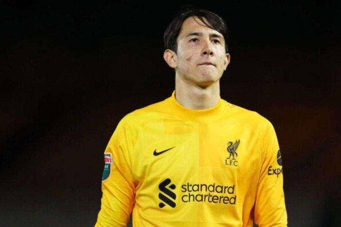 Marcelo Pitaluga em treino pelo Liverpool; goleiro retorna ao Fluminense -  (crédito: Foto: Divulgação)