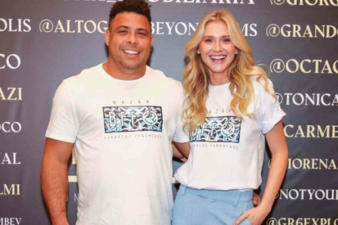 Ronaldo Fenômeno e Celina estão juntos há 10 anos -  (crédito: Reprodução Instagram)