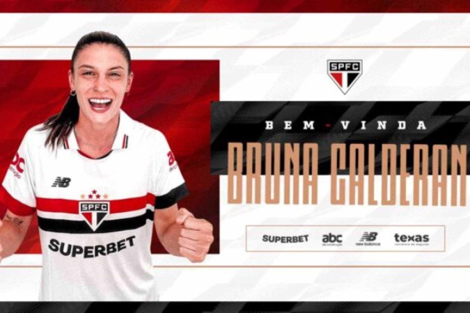 Bruna Calderan é a nova contratada do São Paulo -  (crédito: Foto: Divulgação/São Paulo)